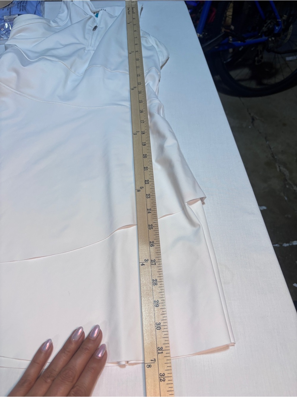 Athleta M Break Point Dress Medium Pacific White - Picture 10 of 13